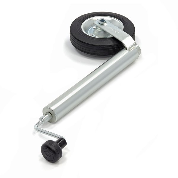Stützrad, Ø 48 mm  Vollgummirad  Ø 200 x 50 mm  BÜNTE Stützlast 150 kg Stahl verzinkt